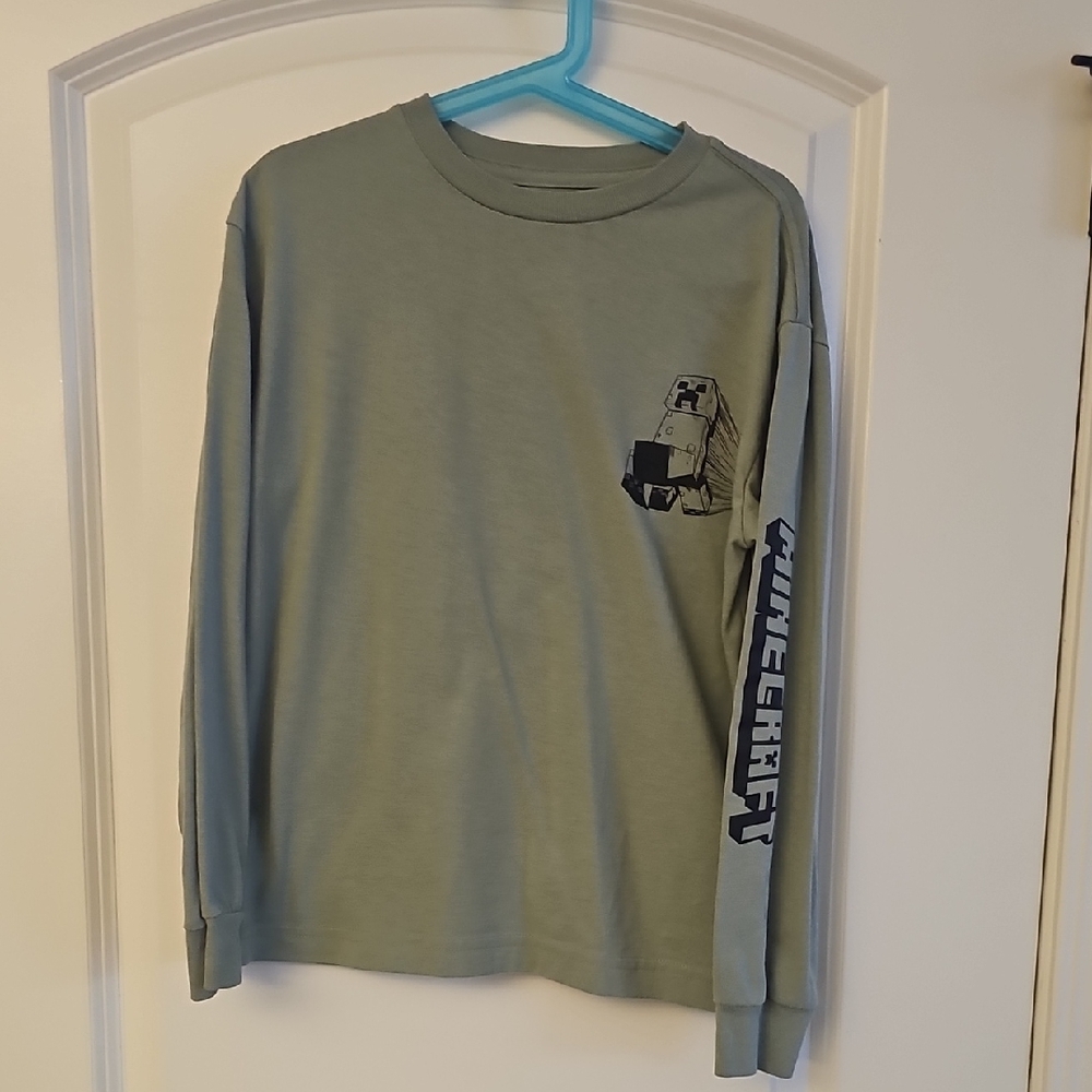 MAD Engine Green Minecraft Long Sleeve Shirt